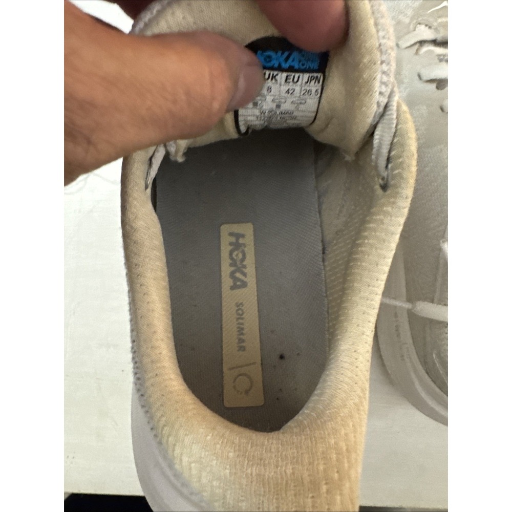 Hoka Solimar Womens US 9.5‎ B Nimbus Cloud Shortbread Athletic Sneakers Lace-Up - Picture 14 of 16